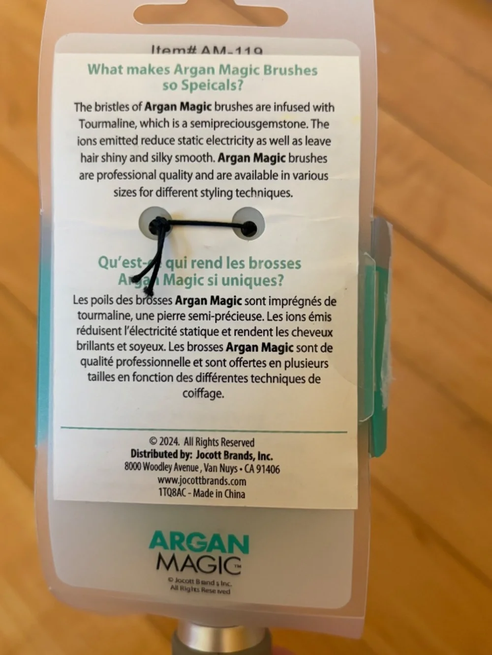 Argan Magic Round Brush #AM-119 Reduce Frizz &Add Shine Nano Technology Ceramic - Picture 4 of 4